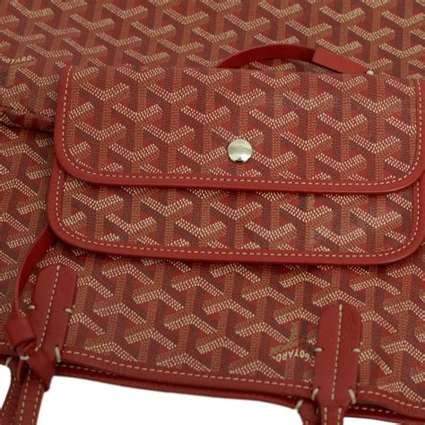 goyard red goyardine canvas saint louis pm authentic check|goyard saint louis gm price.